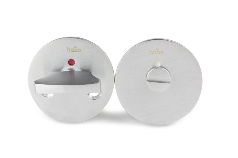 Habo WC-beslag F262 Borstad krom SB