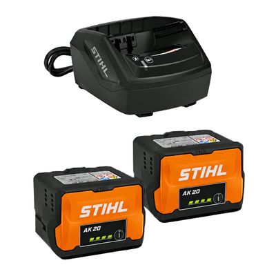 STIHL Startset med 2x batteri AK 20 och laddare AL 101