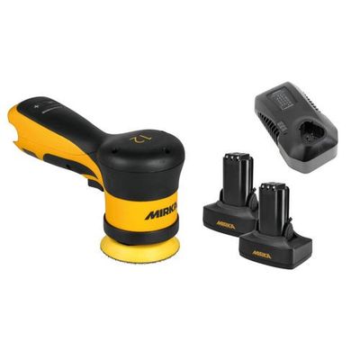 Mirka AROP-B Batteridriven Polermaskin Kit 2 Batterier 12 V 2,5 Ah + Laddare
