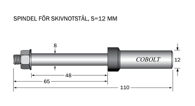 Cobolt Spindel S=12 TL=110