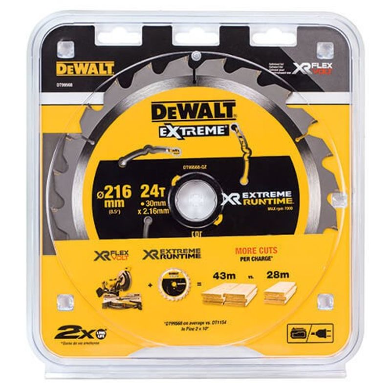 DeWalt DT99568 Sågklinga XR 216mm 24T (Universal)