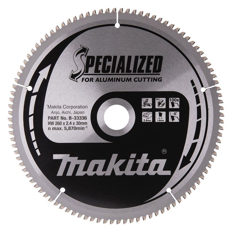 Makita Sågklinga för aluminium 260x30 mm 100T
