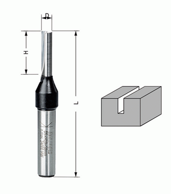 Delver Bottenskärande Notfräs 4×15×58 S=8