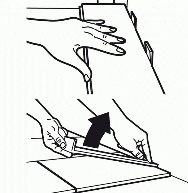TEBO Laminatset (Slagkloss, slagjärn, 20st kilar)