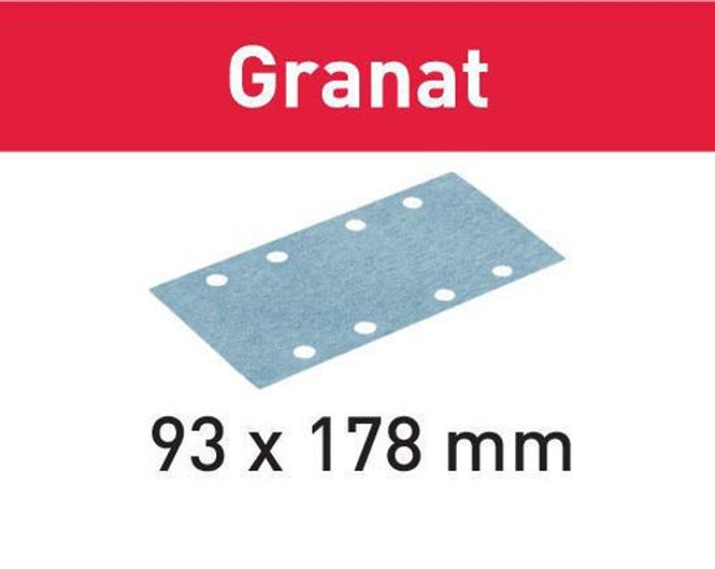Festool Slippapper STF 93X178 Granat 40-240K