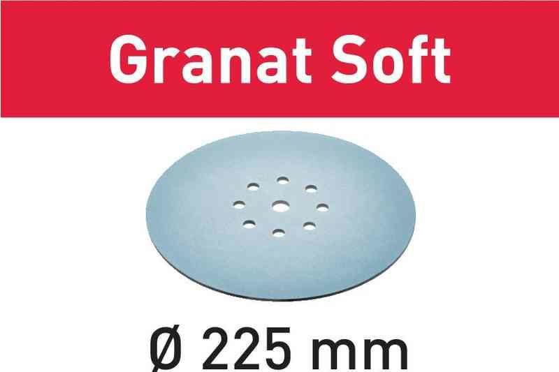 Festool Slippapper STF D225 GR S/25 Granat Soft