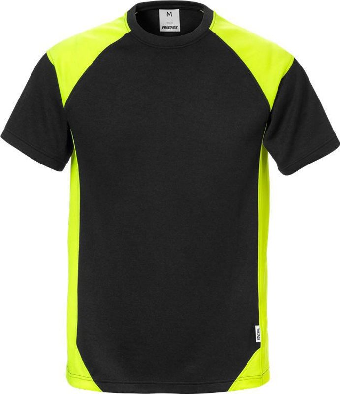 Fristads T-shirt 7046 THV Svart/Varsel Gul