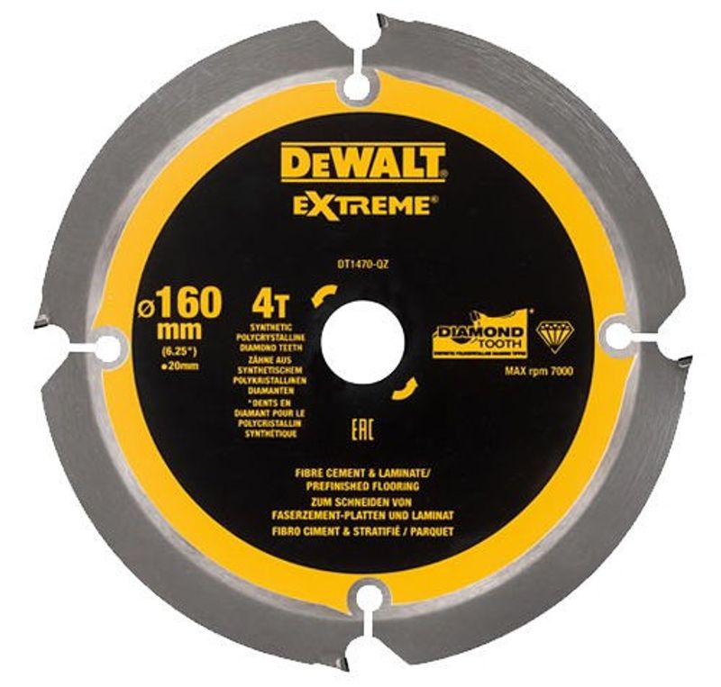 DeWalt DT1470 Fibercement klinga 160x20mm 4T