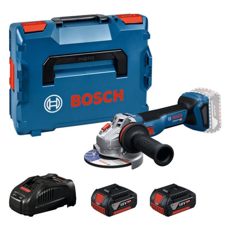 Bosch GWS 18V-11 Vinkelslip 18V 125mm 2x5,0Ah i L-BOXX