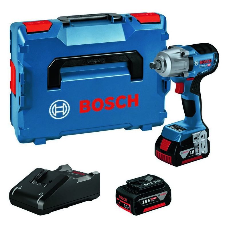 Bosch GDS 18V-450 PC Mutterdragare 18V 1/2" i L-BOXX (2x5,0Ah)