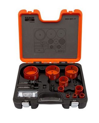 Bahco 3834-SET-77 Hålsågssats 16-86mm 10-delar