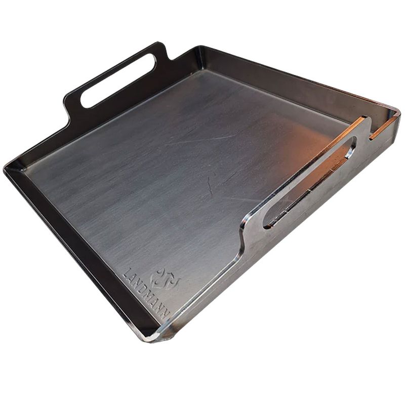 Landmann Stekbord i 6mm kolstål för Triton, Rexon, Cool Black 40x39cm