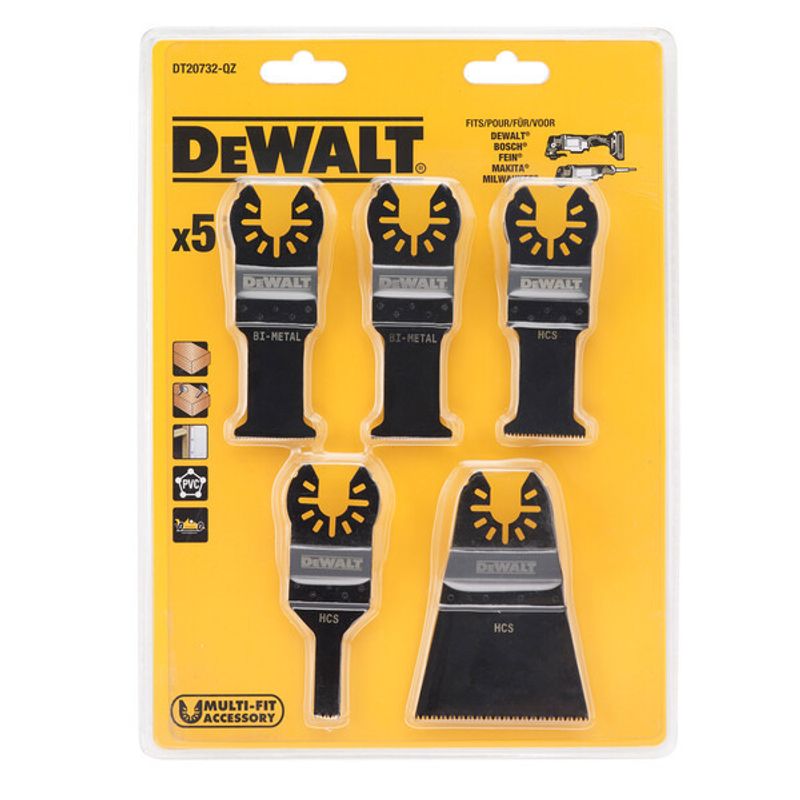 DeWalt DT20732 Multisågblad Set 5-delar