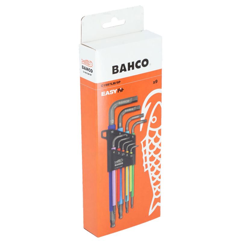 Bahco C1997LM/9P insexnyckelsats 1,5–10 mm