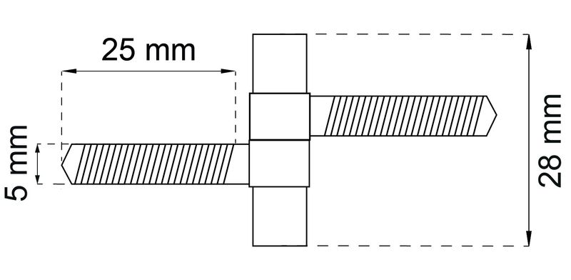 Habo Pinngångjärn 1406 Mäss Förn SB