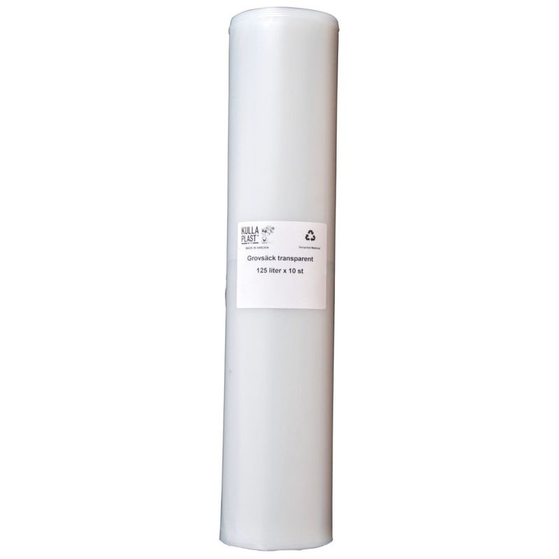 Kullaplast Extra Kraftig Transparent Sopsäck 125L 0.09 mm