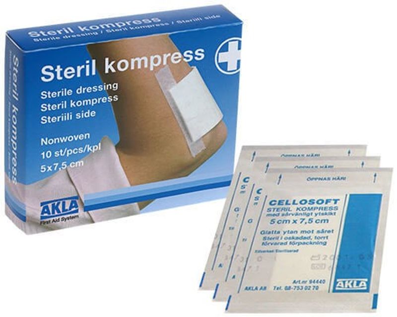 Akla Kompress Cellosoft 94010 5x7,5cm 10ST