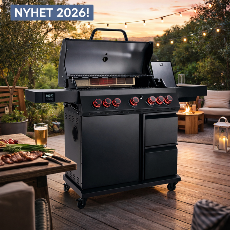 Landmann Cool Black 5.2 MaxX gasolgrill backburner 5-brännare