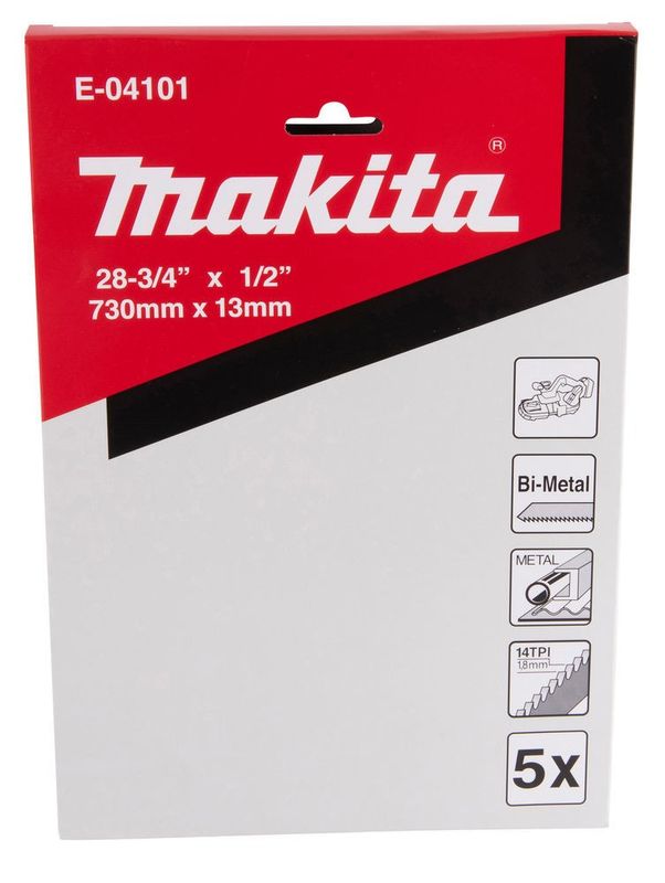 Makita E-04101 Bandsågblad BiM 13x0,5x730mm,14 tänder