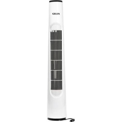 Gelia Kalluftsfläkt Torn 3 Hastigheter Oscillerande Vit 803 mm 40 W
