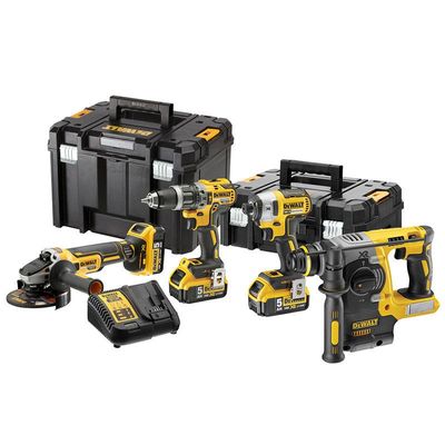 DeWalt DCK422P3T Combokit 18V XR  4 KIT (DCD796, DCF887, DCG405, DCH273) TSTAK