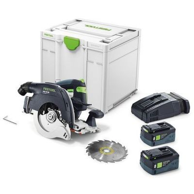 Festool 18 V HKC 55 5,0 EBI-Plus-SCA Battericirkelsåg 18V (2x5,0ah)