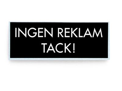 Habo Dekal 797 Ingen reklam Svart SB