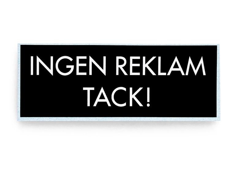 Habo Dekal 797 Ingen reklam Svart SB