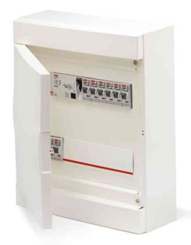 Normcentral för utanpåliggande montage, G-pack 10kA, färdigkopplade.