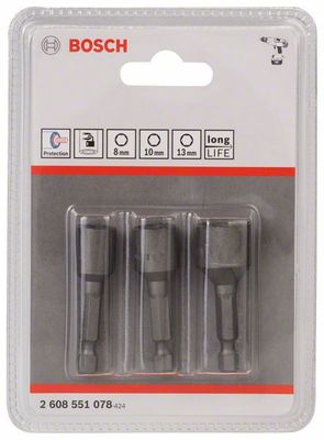 Bosch mutterdragarsats 8/10/13 mm 3-delar