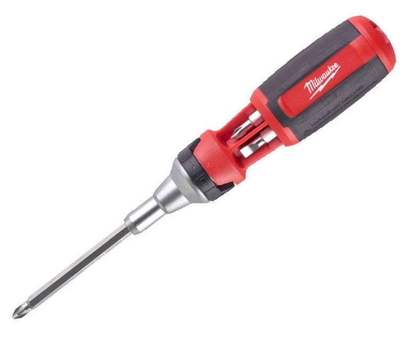 Milwaukee 9-i-1 Skruvmejsel med Blandade Bits och Ergonomiskt Handtag