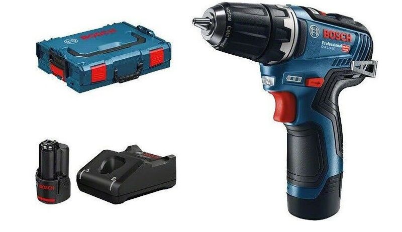 Bosch GSR 12V-35 Borr-/Skruvdragare 12V EC (2x3,0ah)
