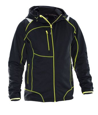 Jobman Hoodie Vision Lite Svart/Gul