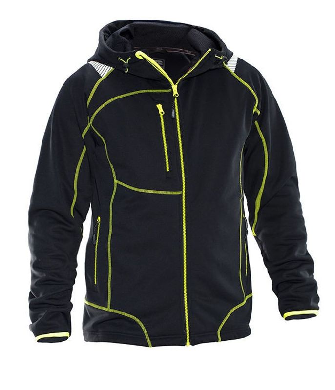 Jobman Hoodie Vision Lite Svart/Gul