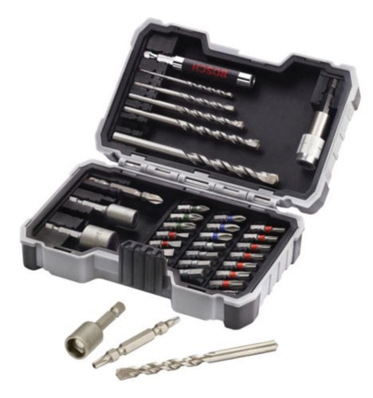 Bosch Bits-, Borr- & Hylssats 35-delar (för Metall)