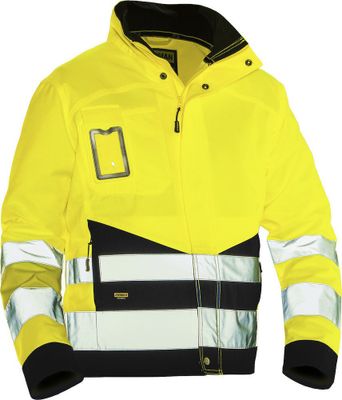 Jobman 1231 Hantverksjacka Varsel Gul/Svart Klass 3