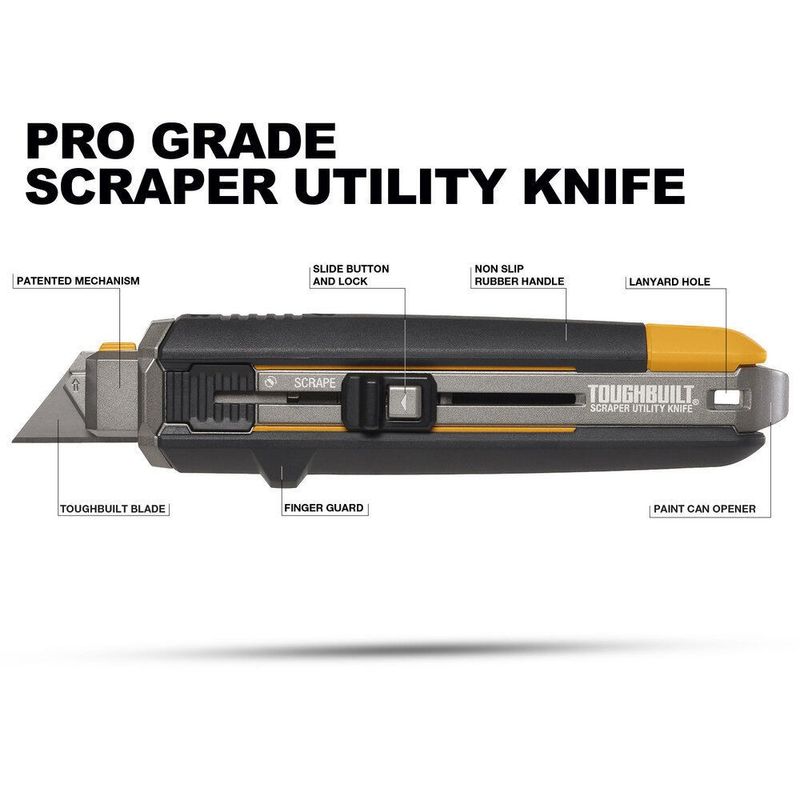 ToughBuilt Universal Skrapkniv med 5st knivblad