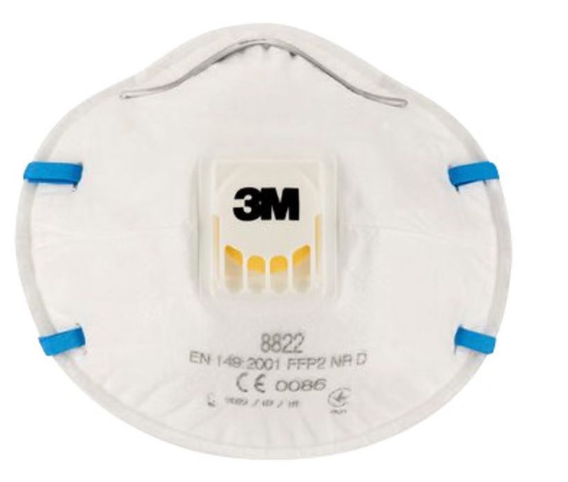 3M Skyddsmask 8822 m/ventil FFP2 3-Pack