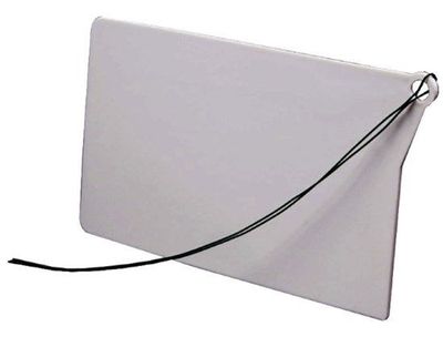 Märkbricka Bulo MB Vit 70x40mm
