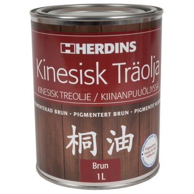 Herdins Kinesisk träolja Brun 1L