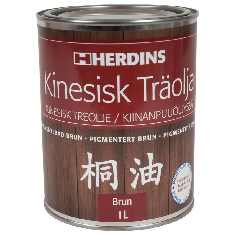 Herdins Kinesisk träolja Brun 1L