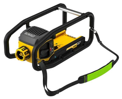 DeWalt DCPS320N POWERSHIFT Powerpack betongvibrator snett framifrån