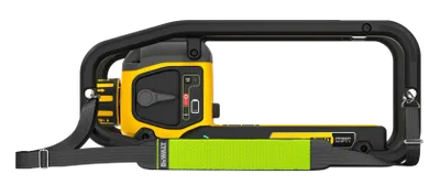 DeWalt DCPS320N POWERSHIFT betongvibrator från sidan med rullbur