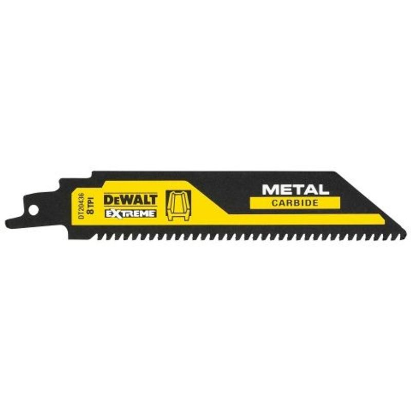 DeWalt DT20436 Tigersågblad Extreme Carbide Metall 152 mm 8 TPI