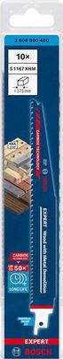 Bosch Expert ‘Wood with Metal Demolition’ S 1167 XHM tigersågblad 225mm 10st CARBIDE