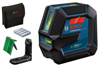 Bosch GLL 2-15/LB10 Kors-/Linjelaser Grön