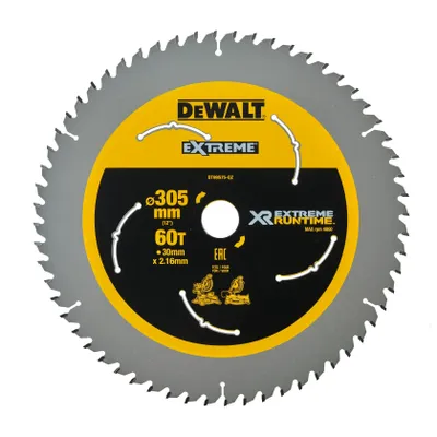 DeWalt Sågklinga XR Extreme Runtime DT99575 305x30 mm 60T