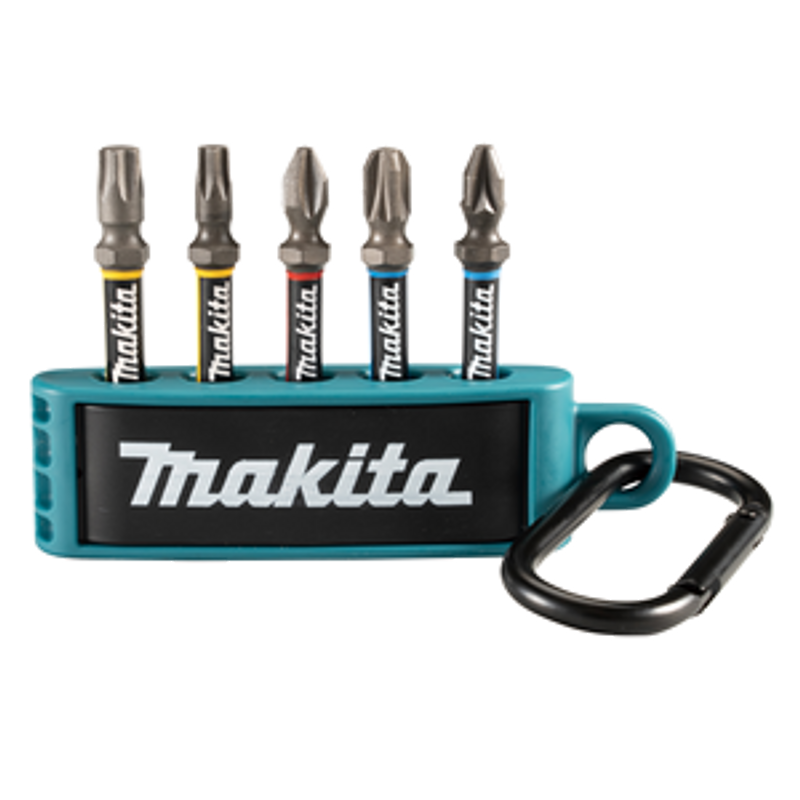 Makita Impact Premier Bitssats 5 delar PH2/PZ2/PZ3/T25/T30 50 mm 1/4"