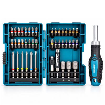 Makita Bitssats 44 delar med Spärrskruvmejsel E-25096