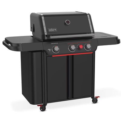 Weber Genesis E-330WR Stealth Gasolgrill 3-brännare Svart